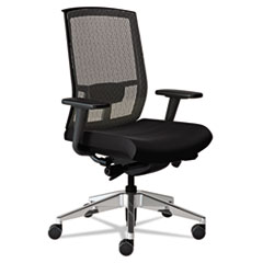 Mayline® Gist Task Plus+ Chair, Black/Silver