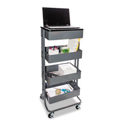 Vertiflex® Adjustable Multi-Use Storage Cart and Stand-Up Workstation