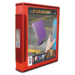Storex DuraGrip Binders, 1" Capacity, Red