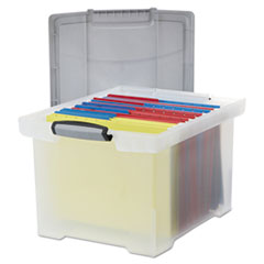 Storex Portable File Tote with Locking Handles