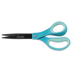 Fiskars® Softgrip Non-Stick Scissors w/Sheath, 8" Long, Straight Handle, Assorted