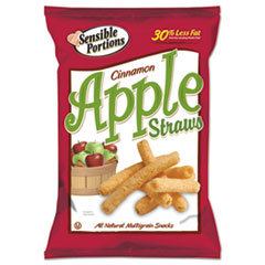 Sensible Portions® Apple Straws, Apple Cinnamon, 1 oz Bag