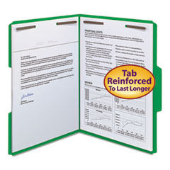 Smead™ WaterShed® CutLess® Reinforced Top Tab Fastener Folders