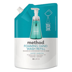 Method® Foaming Hand Wash Refill, Waterfall, 28 oz Pouch, 6/Carton