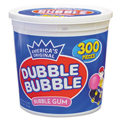 Dubble Bubble Bubble Gum, Original Pink, 300/Tub