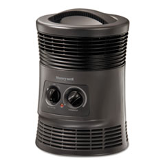 360 Surround Fan Forced Heater, 1,500 W, 9 x 9 x 12, Gray