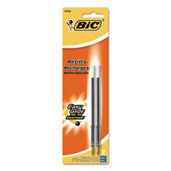 BIC® Refill for Velocity, A.I., Pro+ Retractable Ballpoint, Medium, BE, 2/Pack