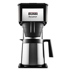 BUNN® 10-Cup Velocity Brew BT Thermal Coffee Brewer, Black, Stainless Steel