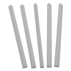 C-Line® Slide 'N Grip Binding Bars, 60-Sheet Capacity, 11 x 0.5, White, 100/Box