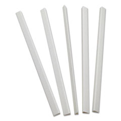 C-Line® Slide 'N Grip Binding Bars, 40-Sheet Capacity, 11 x 0.25, White, 100/Box