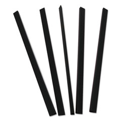 C-Line® Slide 'N Grip Binding Bars, 40-Sheet Capacity, 11 x 0.25, Black, 100/Box