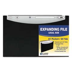 C-Line® 21-Pocket Stand-Up Design Expanding File