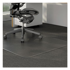 Alera® Moderate Use Studded Chair Mat for Low Pile Carpet, 46 x 60, Rectangular, Clear