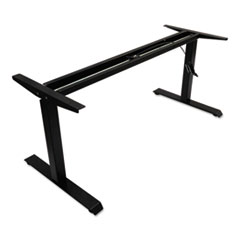 Alera® AdaptivErgo Sit-Stand Pneumatic Height-Adjustable Table Base, 59.06" x 28.35" x 26.18" to 39.57", Black