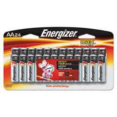 Energizer® MAX Alkaline Batteries, AA, 24 Batteries/Pack