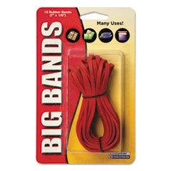 Alliance® Big Bands Rubber Bands, Size 117B, 0.06" Gauge, Red, 12/Pack