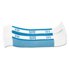 Pap-R Products Currency Straps, Blue, $100 in Dollar Bills, 1000 Bands/Pack