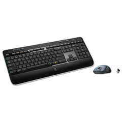 Logitech® MK520 Wireless Desktop Set, Keyboard/Mouse, USB, Black