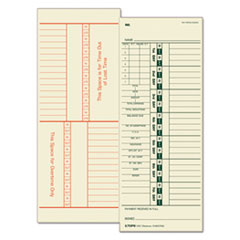 Time Card For Acroprint/simplex, Weekly,