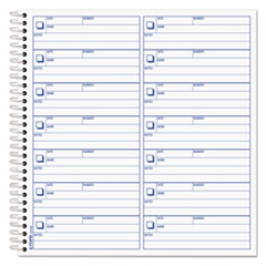 TOPS™ Voice Mail Log Book, 8 1/2 X 8-1/4, 1,400-Message Book