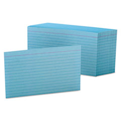 Oxford™ Ruled Index Cards, 4 x 6, Blue, 100/Pack