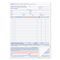 TOPS™ Bill of Lading,16-Line, Three-Part Carbonless, 8.5 x 11, 1/Page, 50 Forms