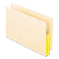 Pendaflex® Manila Drop Front Shelf File Pockets with Rip-Proof-Tape Gusset Top, 5.25" Expansion, Legal Size, Manila, 10/Box