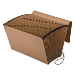 Pendaflex® Kraft Indexed Expanding File, 31 Sections, Elastic Cord Closure, 1/15-Cut Tabs, Legal Size, Brown