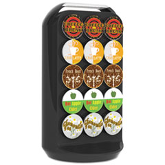 Mind Reader Coffee Pod Carousel, Fits 30 Pods, 6 7/8 x 6 7/8 x 12 5/8, Black