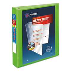 Avery® Heavy-Duty View Binder w/Locking EZD Rings, 1 1/2" Cap, Chartreuse