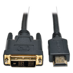 Tripp Lite P566-006 6ft HDMI to DVI Gold Digital Video Cable HDMI-M / DVI-M, 6'