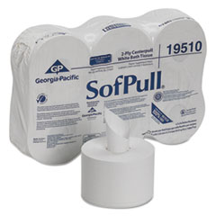Georgia Pacific® Professional High Capacity Center Pull Tissue, Septic Safe, 2-Ply, White, 1,000/Roll, 6 Rolls/Carton