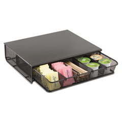 Safco® One Drawer Hospitality Organizer, 5 Compartments, 12.5 x 11.25 x 3.25, Black