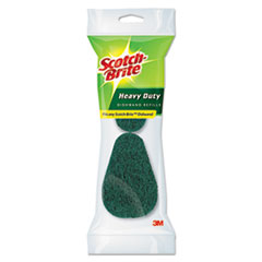 Scotch-Brite® Soap-Dispensing Dishwand Sponge Refills, 2.9 x 2.2, Green, 2/Pack
