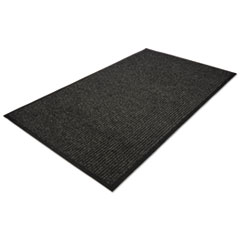 Guardian Platinum Series Indoor Wiper Floor Mat, Rubber with Nylon Carpet,  4'x6', Grey