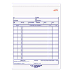 Rediform® Purchase Order Book, 17 Lines, Three-Part Carbonless, 8.5 x 11, 50 Forms Total