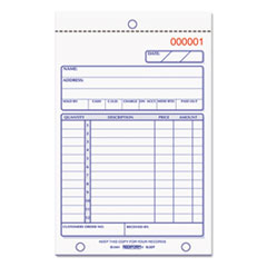 Rediform® Sales Book, 12 Lines, Two-Part Carbonless, 4.25 x 6.38, 50 Forms Total