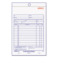 Rediform® Purchase Order Book, 12 Lines, Three-Part Carbonless, 5.5 x 7.88, 50 Forms Total