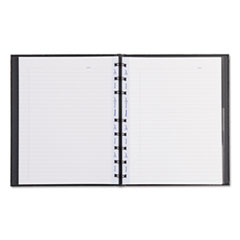 Blueline® MiracleBind Notebook, 1-Subject, Medium/College Rule, Black Cover, (75) 9.25 x 7.25 Sheets