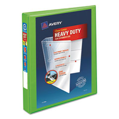 Avery® Heavy-Duty View Binder w/Locking EZD Rings, 1" Cap, Chartreuse