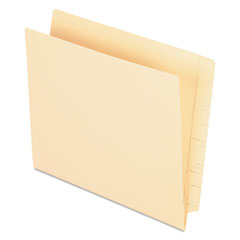 Pendaflex® Manila End Tab Pocket Folder, Straight Tabs, Letter Size, Manila, 50/Box