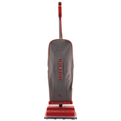 Oreck Commercial U2000RB-1 Upright Vacuum, 12" Cleaning Path, Red/Gray