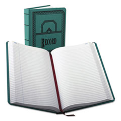 Boorum & Pease® Account Record Book, Record-Style Rule, Blue Cover, 11.75 x 7.25 Sheets, 500 Sheets/Book