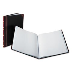 Boorum & Pease® Record Ruled Book, Black Cover, 150 Pages, 10 1/8 x 12 1/4