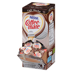 Coffee-mate® Liquid Coffee Creamer, Café Mocha, 0.375 oz Cups, 50/Box, 4 Box/Carton
