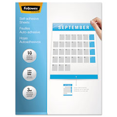 Fellowes® Self-Adhesive Laminating Sheets