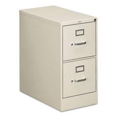 HON® 310 Series Vertical File, 2 Letter-Size File Drawers, Light Gray, 15" x 26.5" x 29"