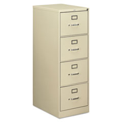 HON® 510 Series Vertical File, 4 Legal-Size File Drawers, Putty, 18.25" x 25" x 52"