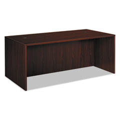 HON® BL Laminate Series Rectangular Desk Shell, 72w x 36w x 29h, Mahogany