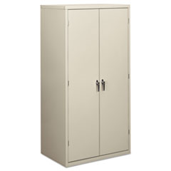 HON® Assembled Storage Cabinet, 36w x 24.25d x 71.75h, Light Gray
